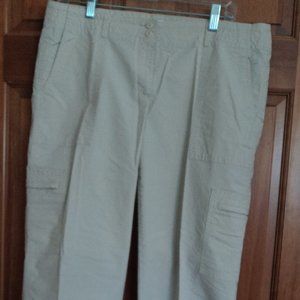 Cropped Cargo Style Pants